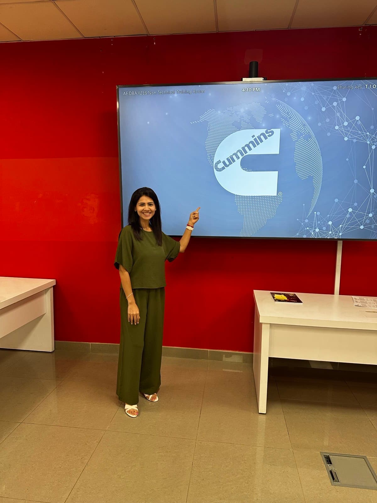 Pranalli speaking at Cummins corporate event