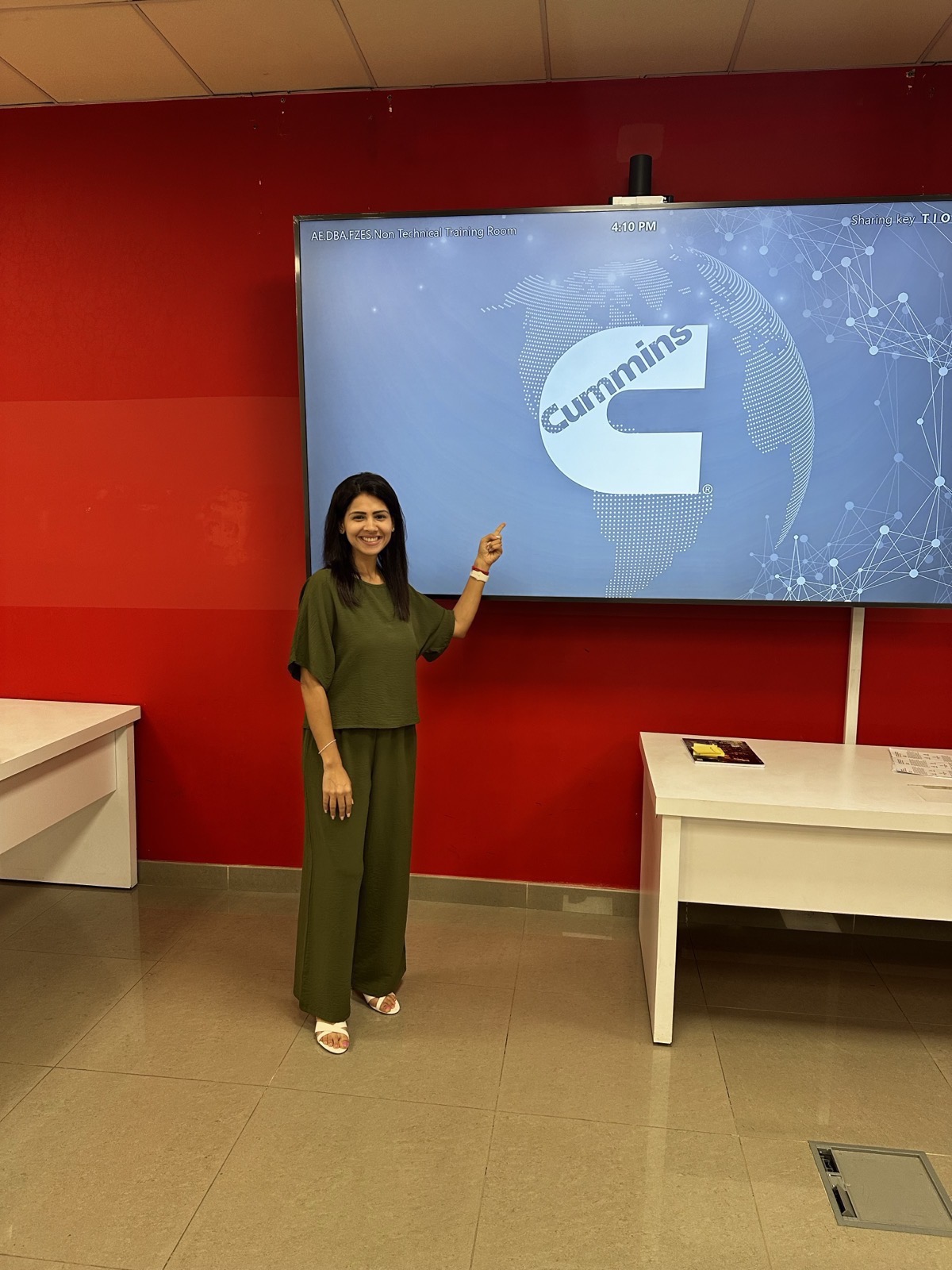 Pranalli Dhamankar at Cummins corporate wellness workshop